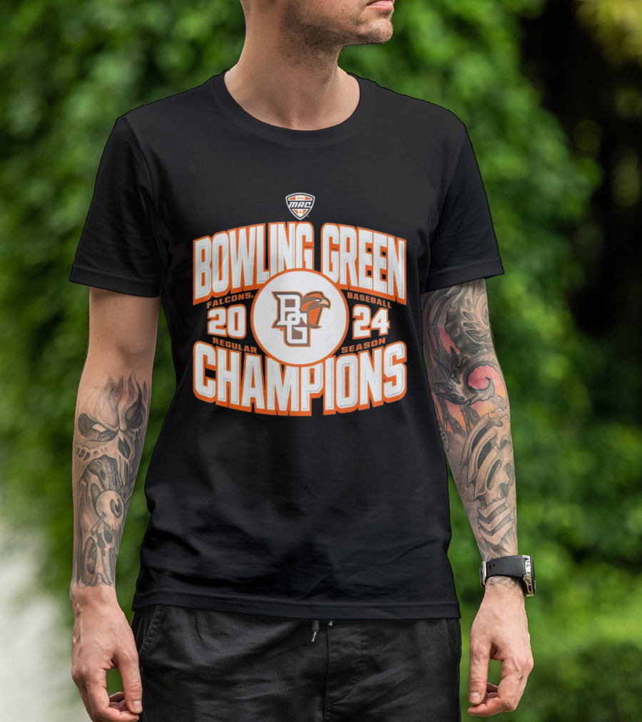Bowling Green Falcons Baseball 2024 MAC Regular Season Champions T-Shirt