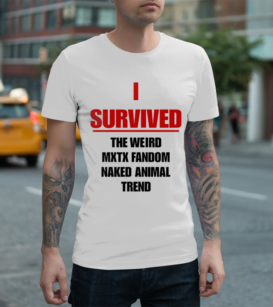 Surviving the Weird Naked Animal Trend in MXTX Fandom T-Shirt