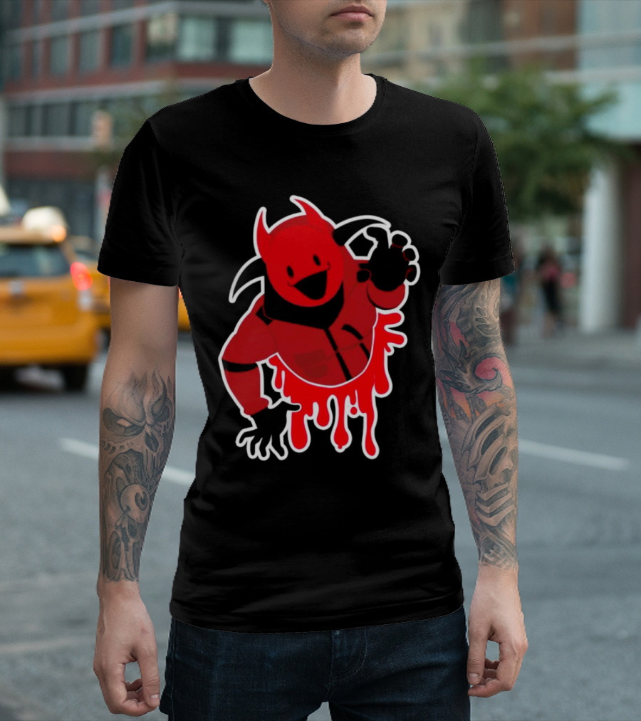 Reddsmess Get Over Here Fall Guy Devil Costume T-Shirt