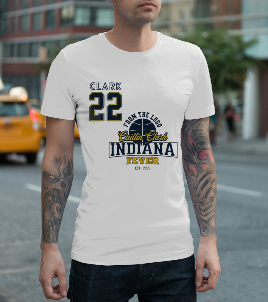 Clark 22 From the Logo Caitlin Clark Indiana Fever Est. 1999 Basketball T-Shirt