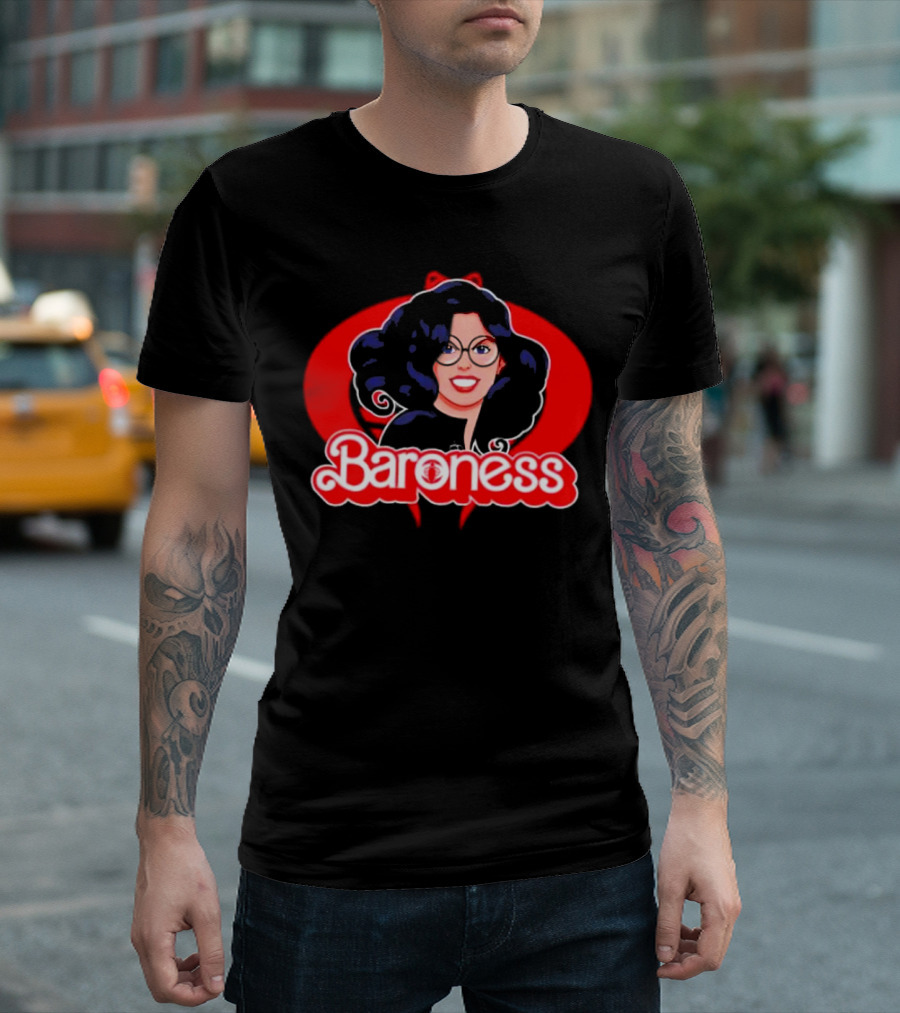Baroness Cobra Femme Fatale Icon with Glasses T-Shirt
