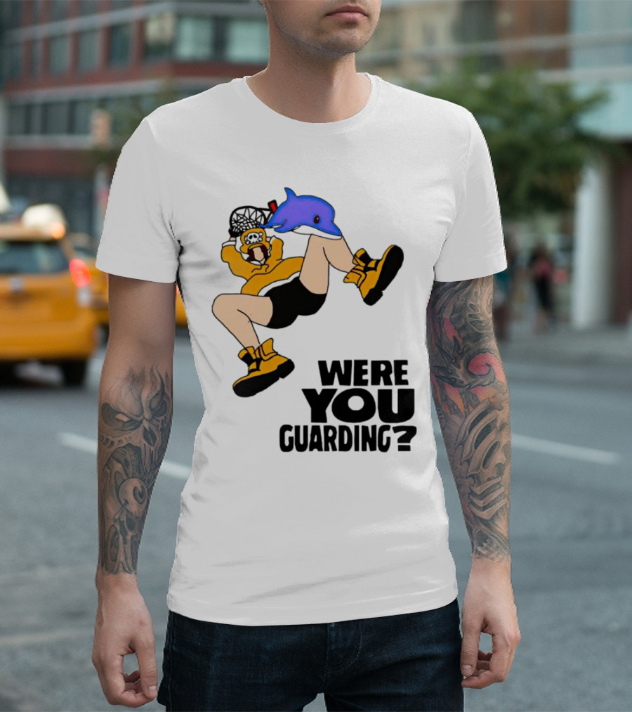 Were You Guarding? Butler 2024 Basketball Dolphin Dunk T-Shirt