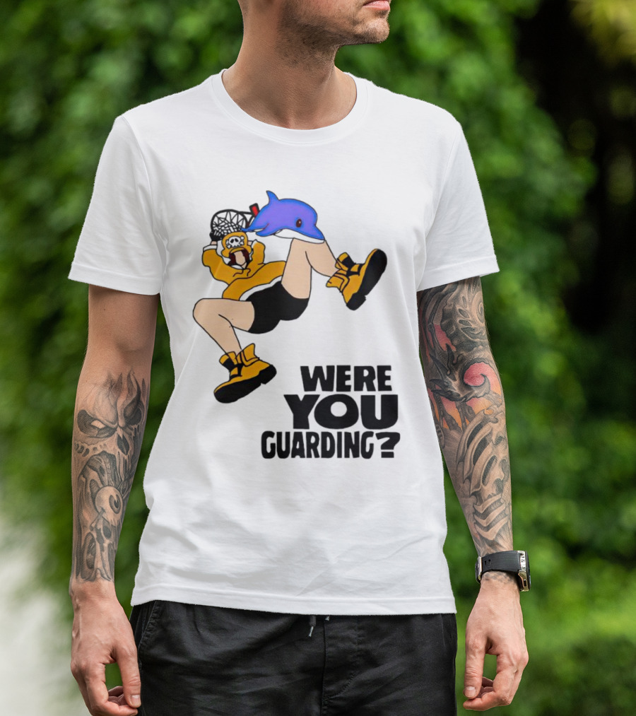 Were You Guarding? Butler 2024 Basketball Dolphin Dunk T-Shirt