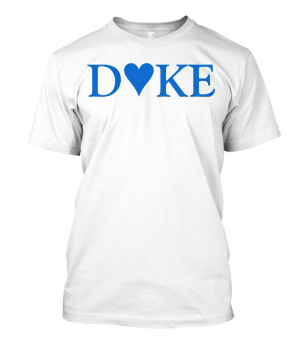 Duke Heart Blue Text T-Shirt