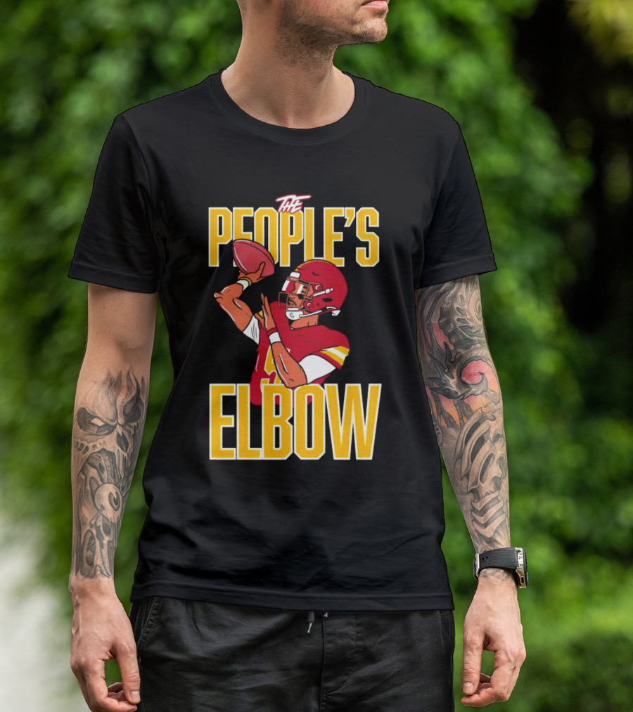 The People’s Elbow Washington Commanders Football Player Quarterback T-Shirt