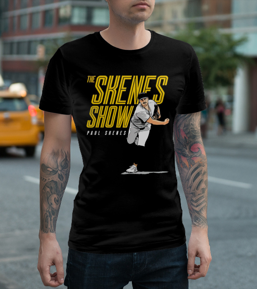 The Skenes Show Paul Skenes Pittsburgh Pirates Pitching Action T-Shirt