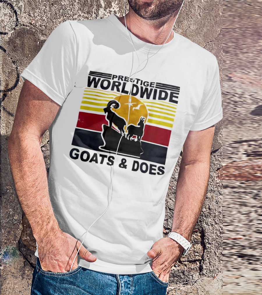 Prestige Worldwide Goats And Does Vintage Sunset T-Shirt