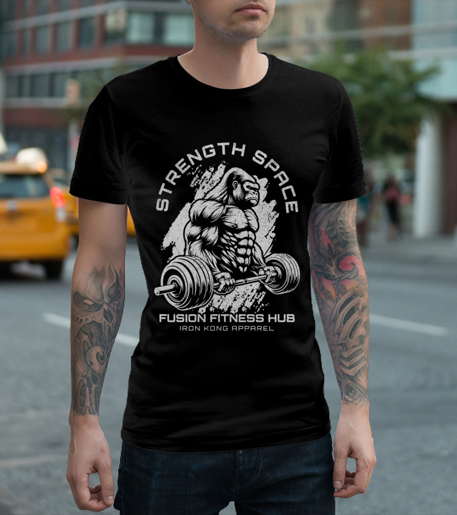Strength Space Fusion Fitness Hub Iron Kong T-Shirt