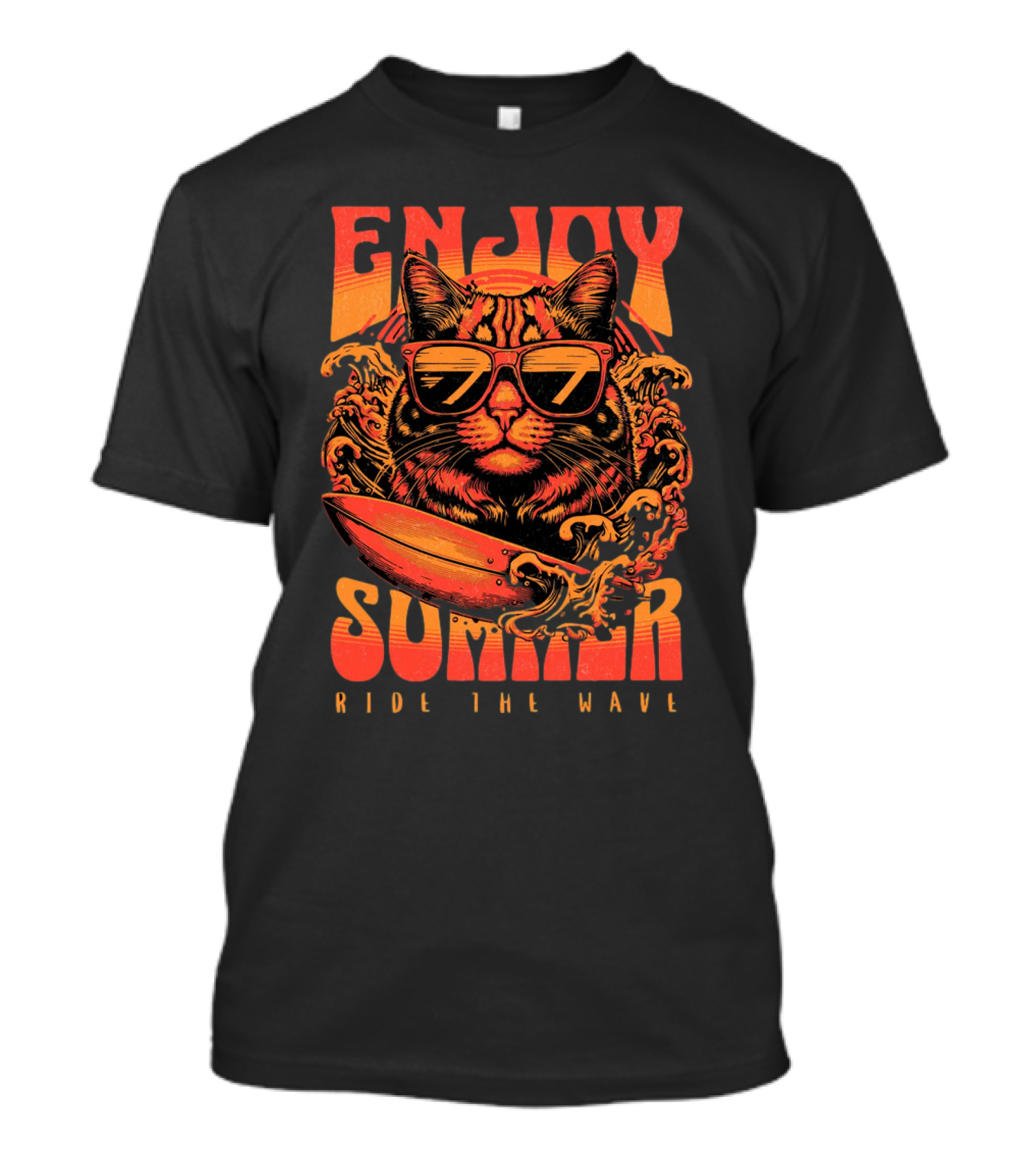 ENJOY SUMMER RIDE THE WAVE T-Shirt