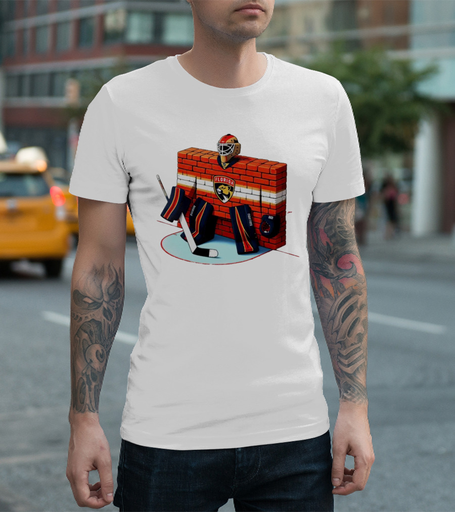 Florida Panthers Brick Wall Goalie Bod T-Shirt