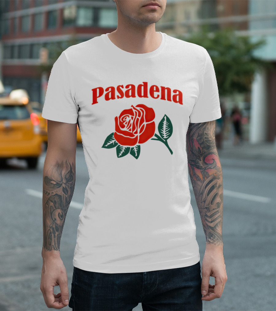 Pasadena Vintage Red Rose T-Shirt