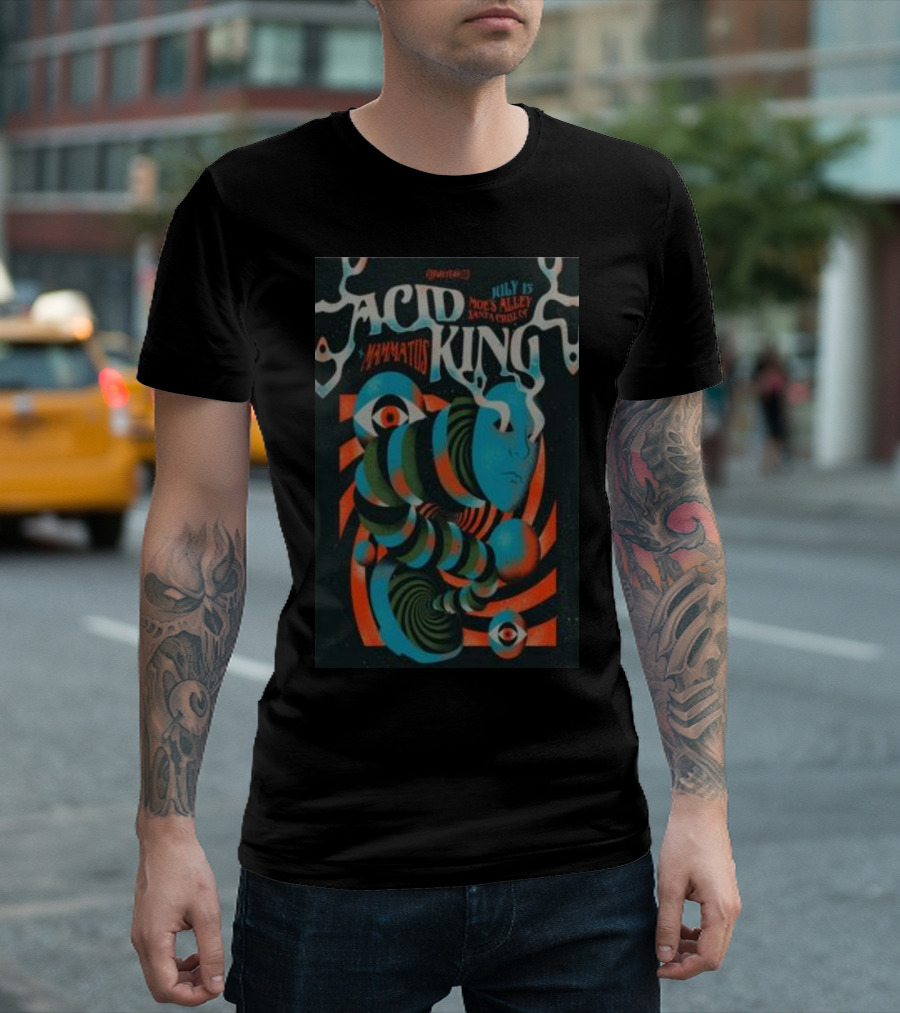 Acid King July 15 Moe's Alley Santa Cruz Mammatus T-Shirt