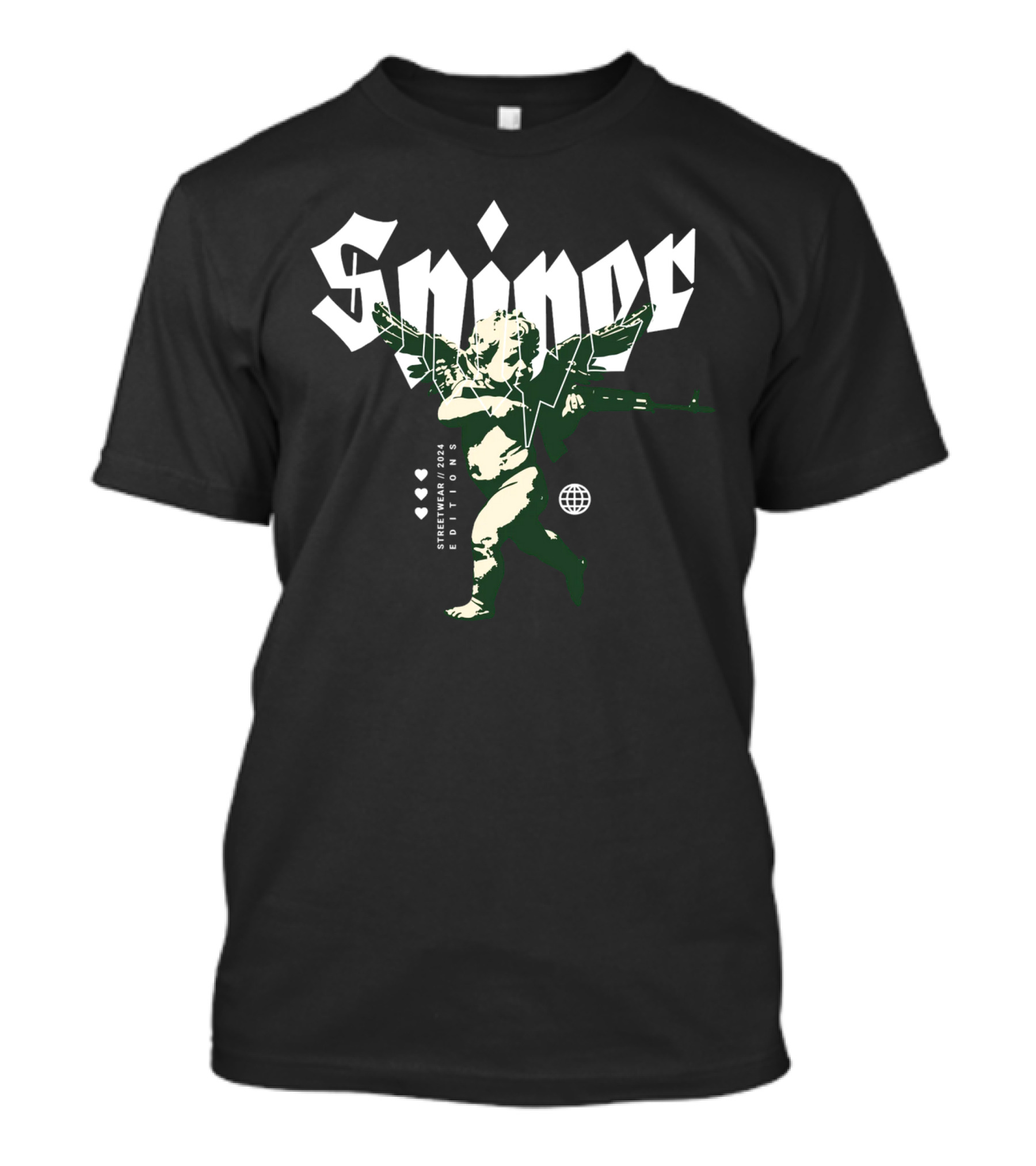 Sniper Cupid Streetwear 2024 Editions T-Shirt