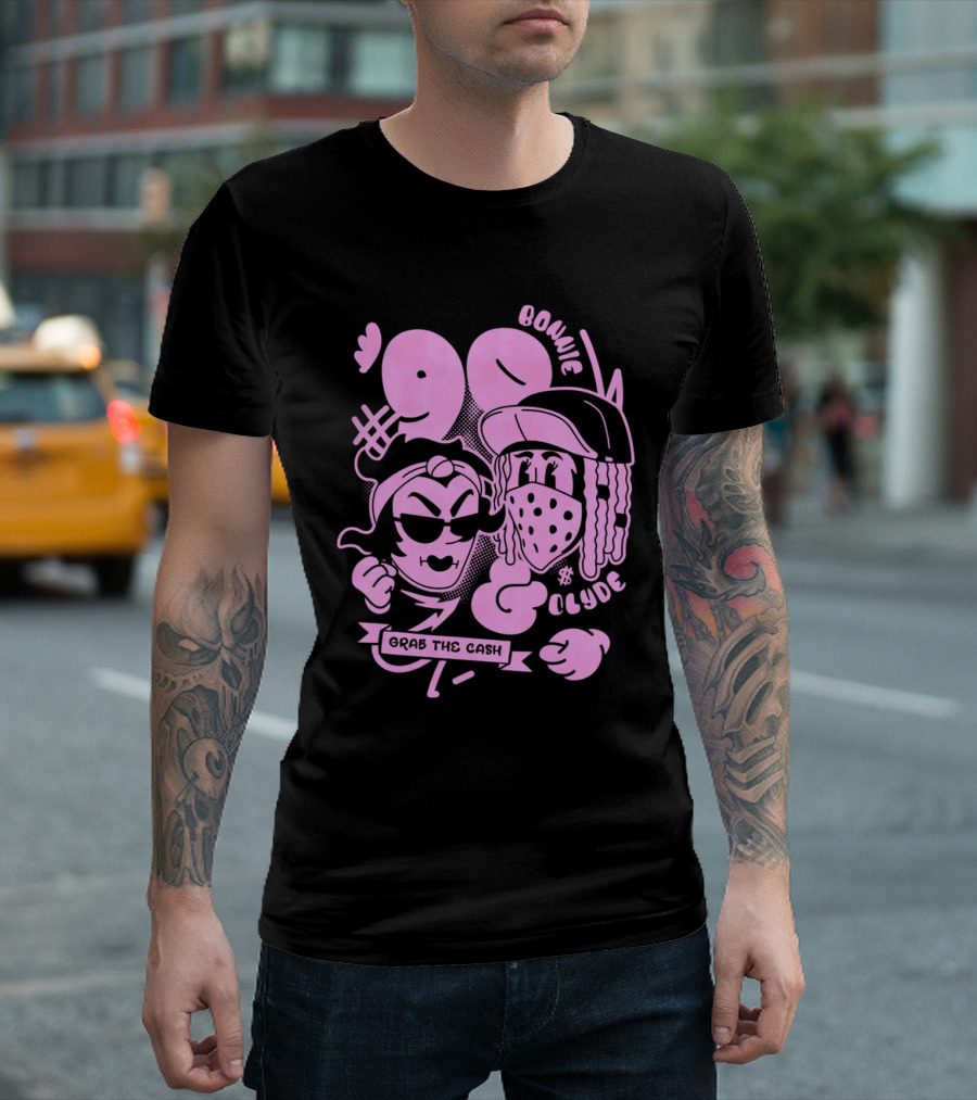 90 Bonnie and Clyde Grab the Cash T-Shirt