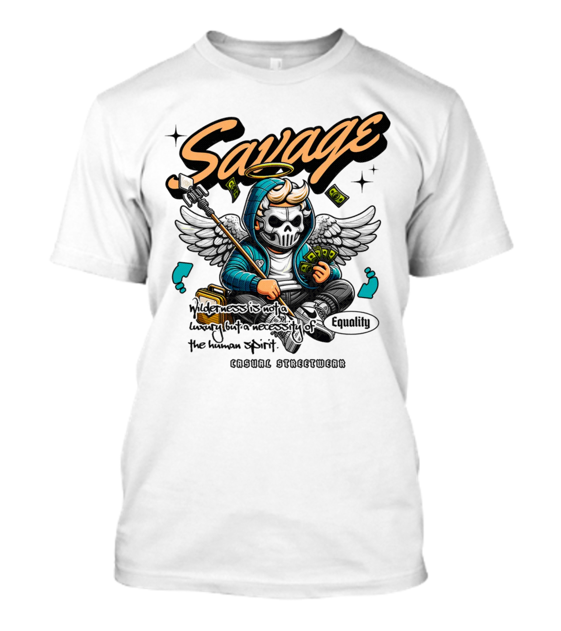 Savage Equality Casual Streetwear Spirit T-Shirt