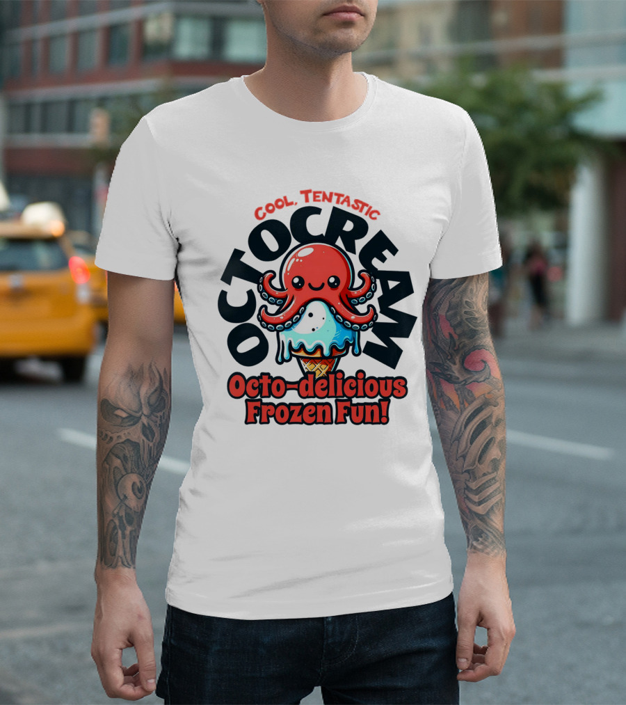 Cool Tentastic Octo-delicious Frozen Fun Octocream T-Shirt