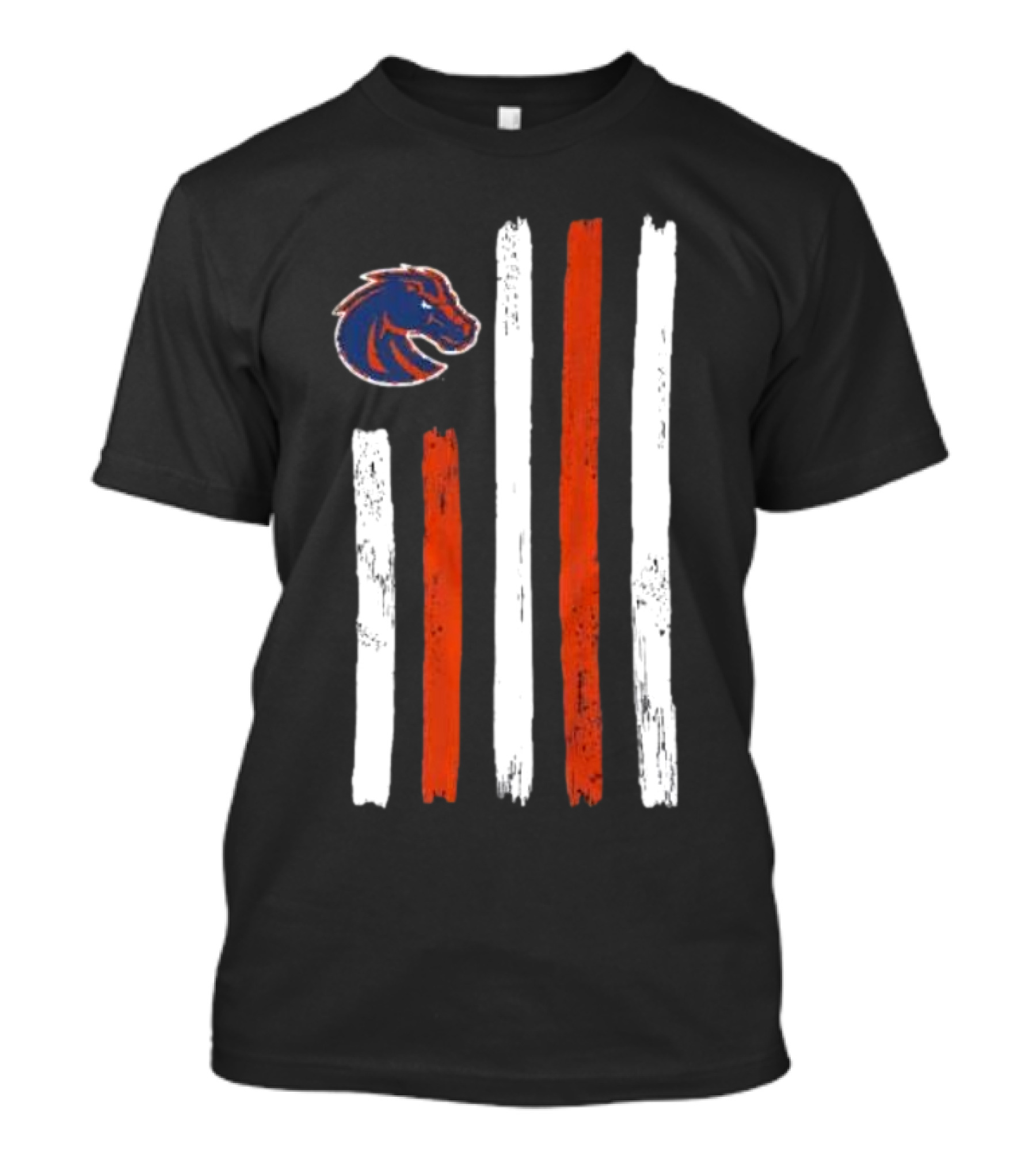Boise State Broncos Brushstroke Flag 2024 American Spirit T-Shirt