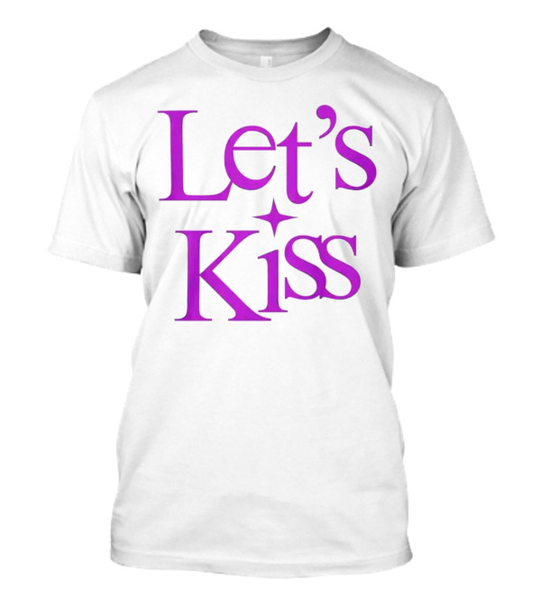 Let’s Kiss Starry Violet Text T-Shirt