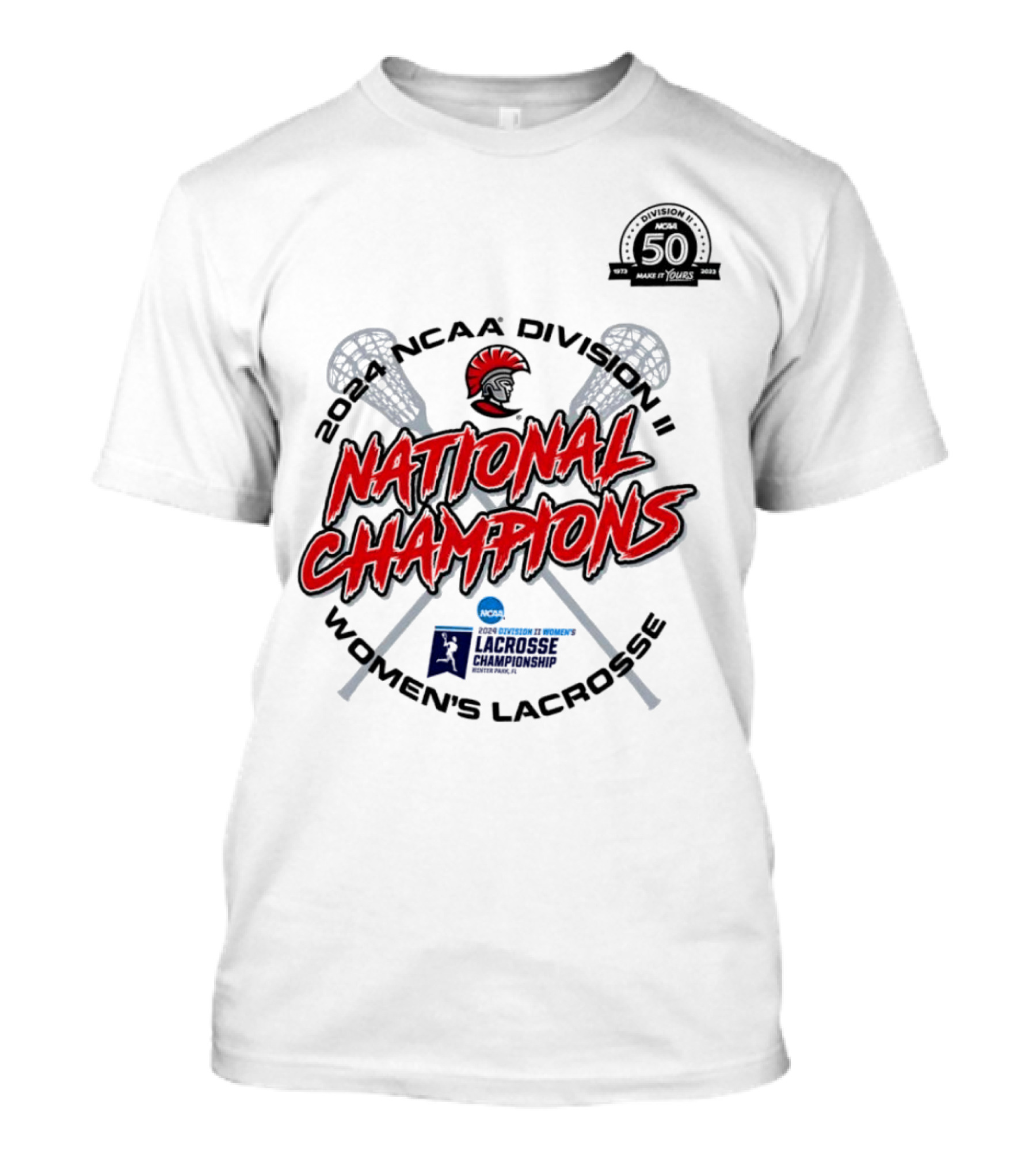 Tampa Spartans 2024 NCAA Division II Women's Lacrosse National Champions T-Shirt