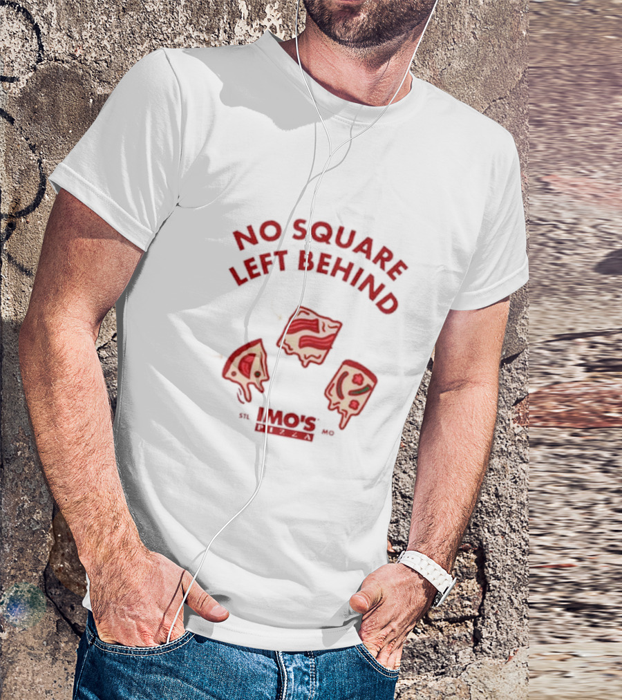 Imo’s Pizza No Square Left Behind STL T-Shirt