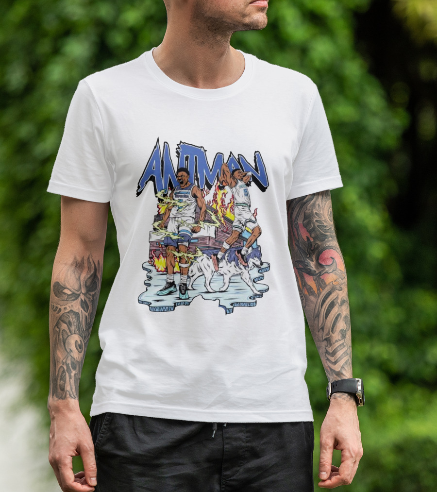 ANTMAN Basketball Wolves Dynamic Duo On The Court T-Shirt
