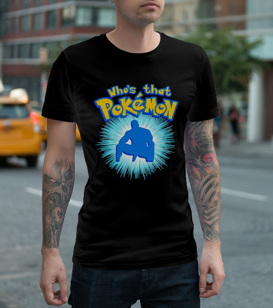 Who's That Pokémon Barry Wood Silhouette Burst T-Shirt