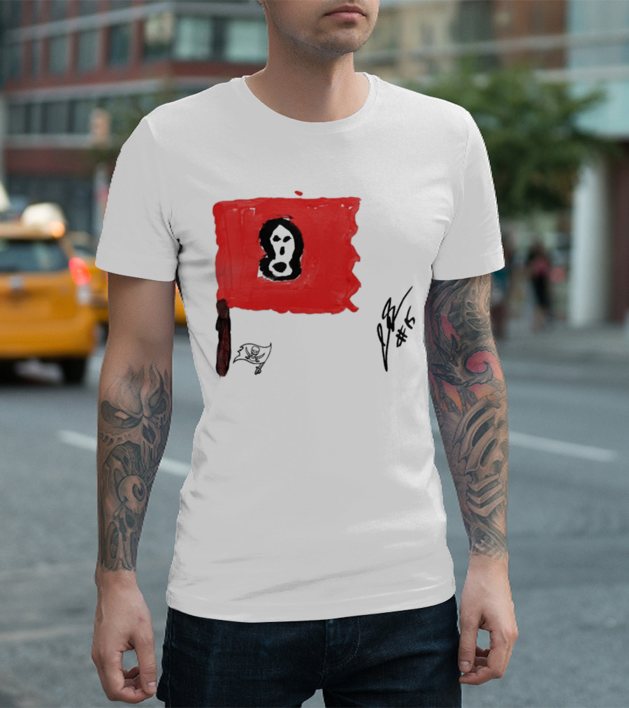 Rookies Paint Tampa Bay Buccaneers Flag Artwork #15 T-Shirt