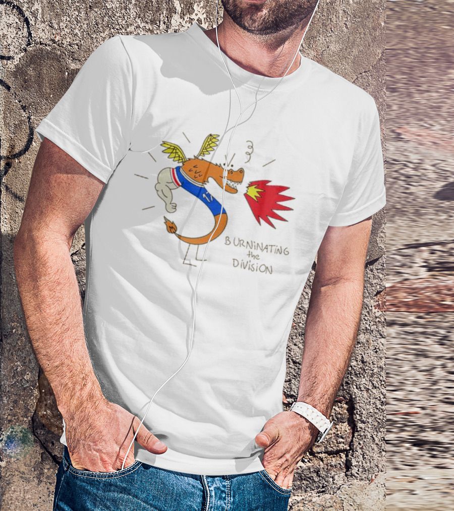 Buffalo Bills Burninating The Division Dragon Fireball T-Shirt