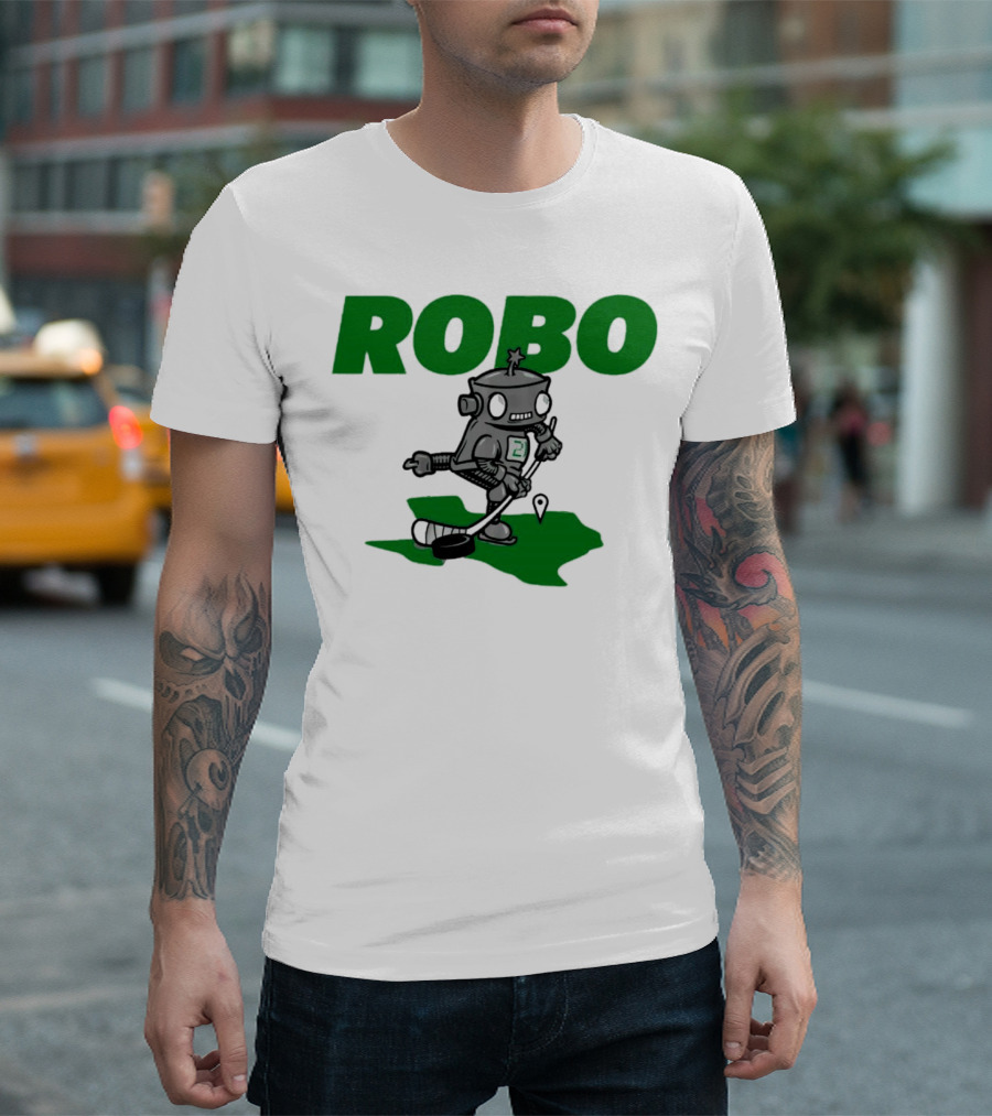 Robo Robot Playing Hockey T-Shirt