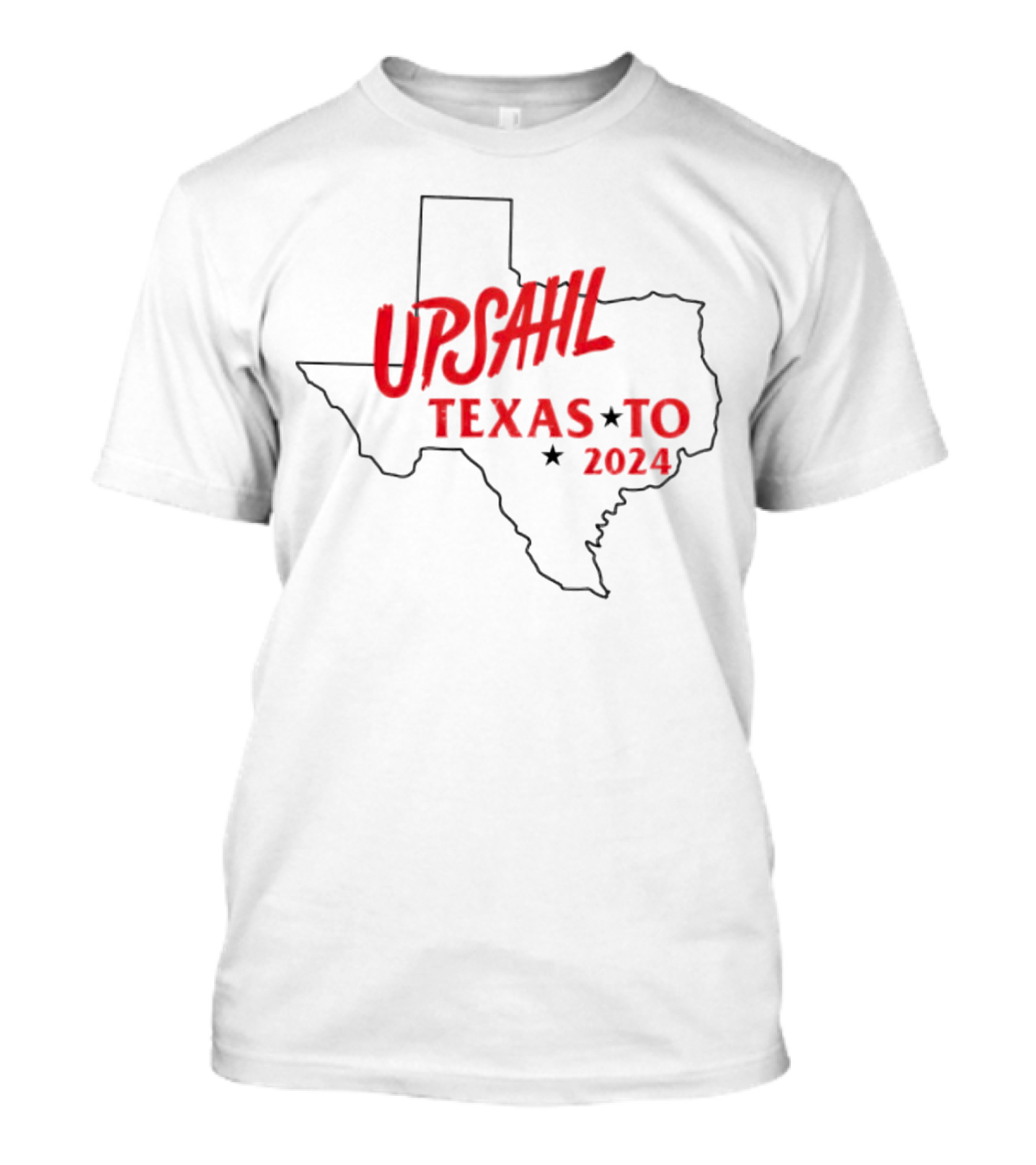 Upsahl Texas To 2024 Texas Outline T-Shirt
