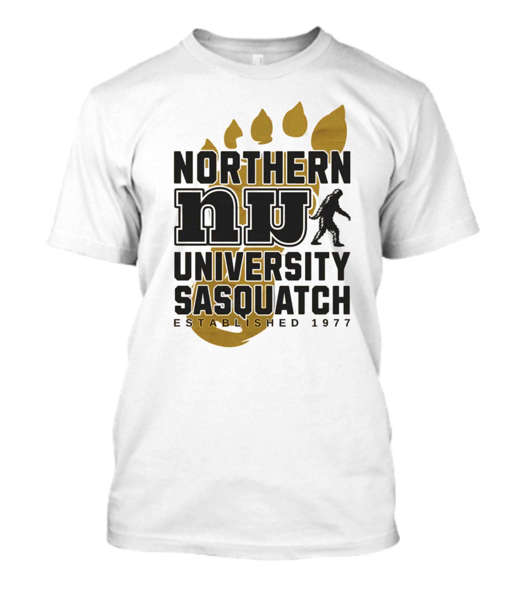 Northern University Sasquatch NU Established 1977 T-Shirt