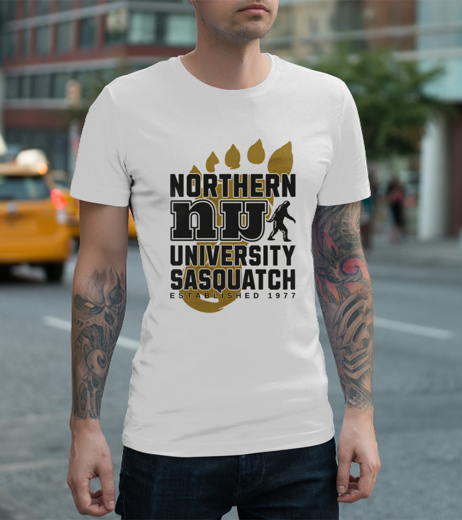 Northern University Sasquatch NU Established 1977 T-Shirt