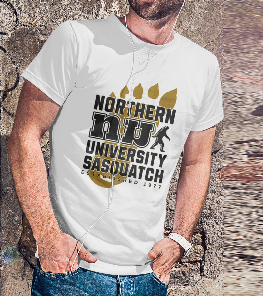 Northern University Sasquatch NU Established 1977 T-Shirt