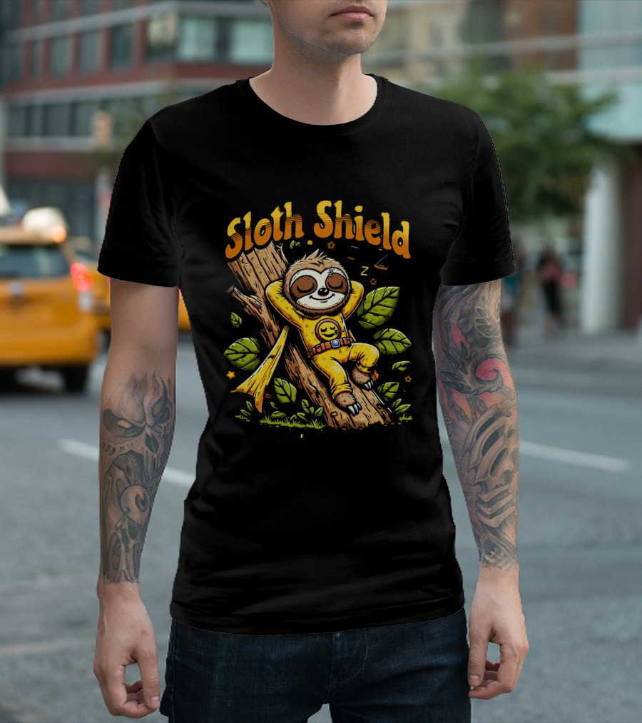 Sloth Shield Protector of the Trees T-Shirt
