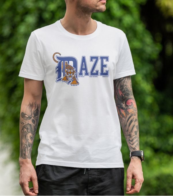 Daze Detroit Tiger Tied Down MMXXIV T-Shirt