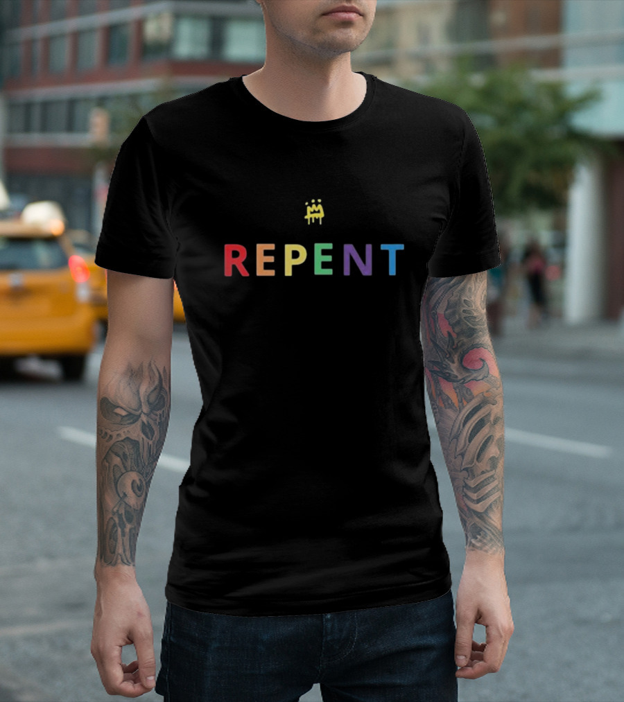 Kris Repent 2024 Colorful Text With Crown T-Shirt