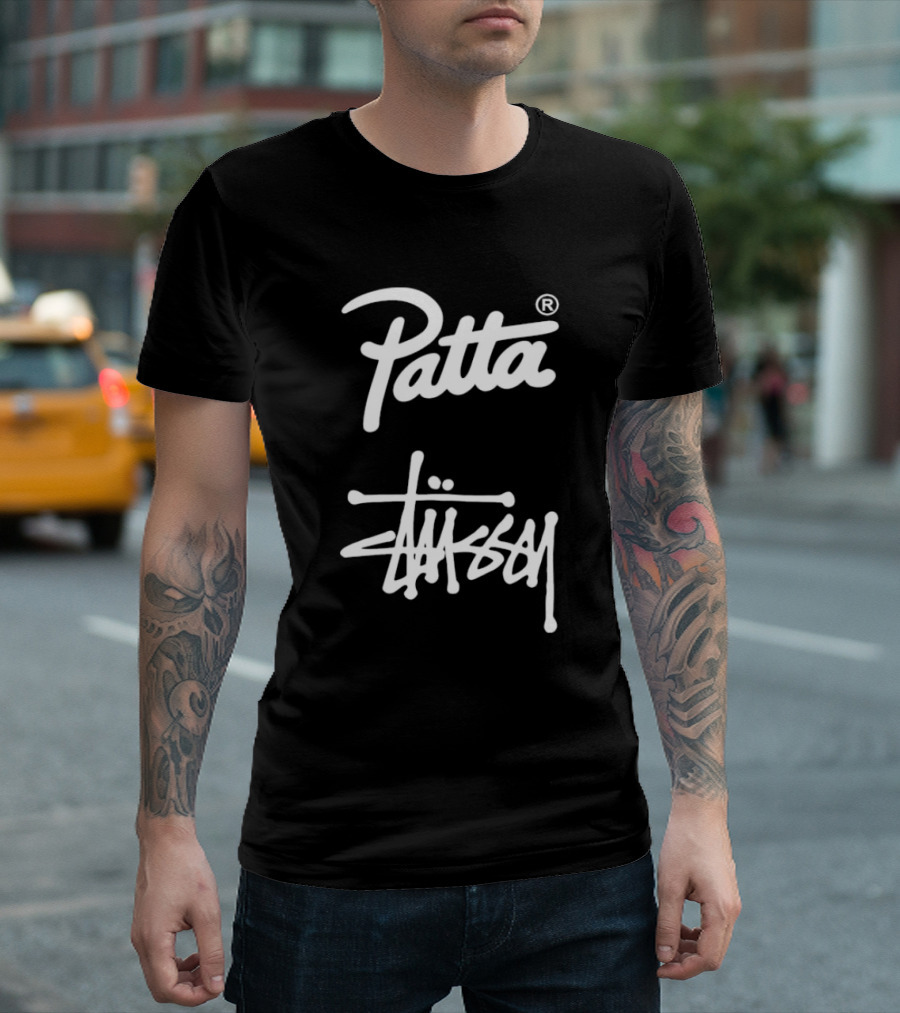 Patta Stüssy Collaboration Logo T-Shirt