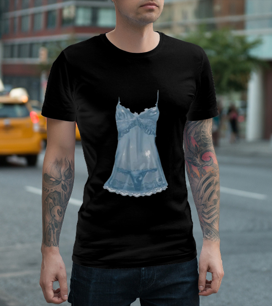 Sabrina Carpenter Blue Lingerie Nightwear T-Shirt
