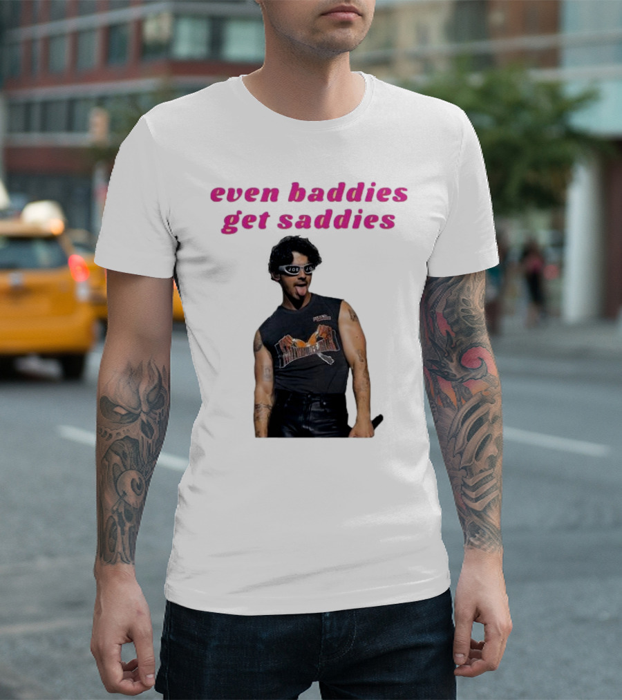 Joe Jonas Even Baddies Get Saddies Rocker T-Shirt
