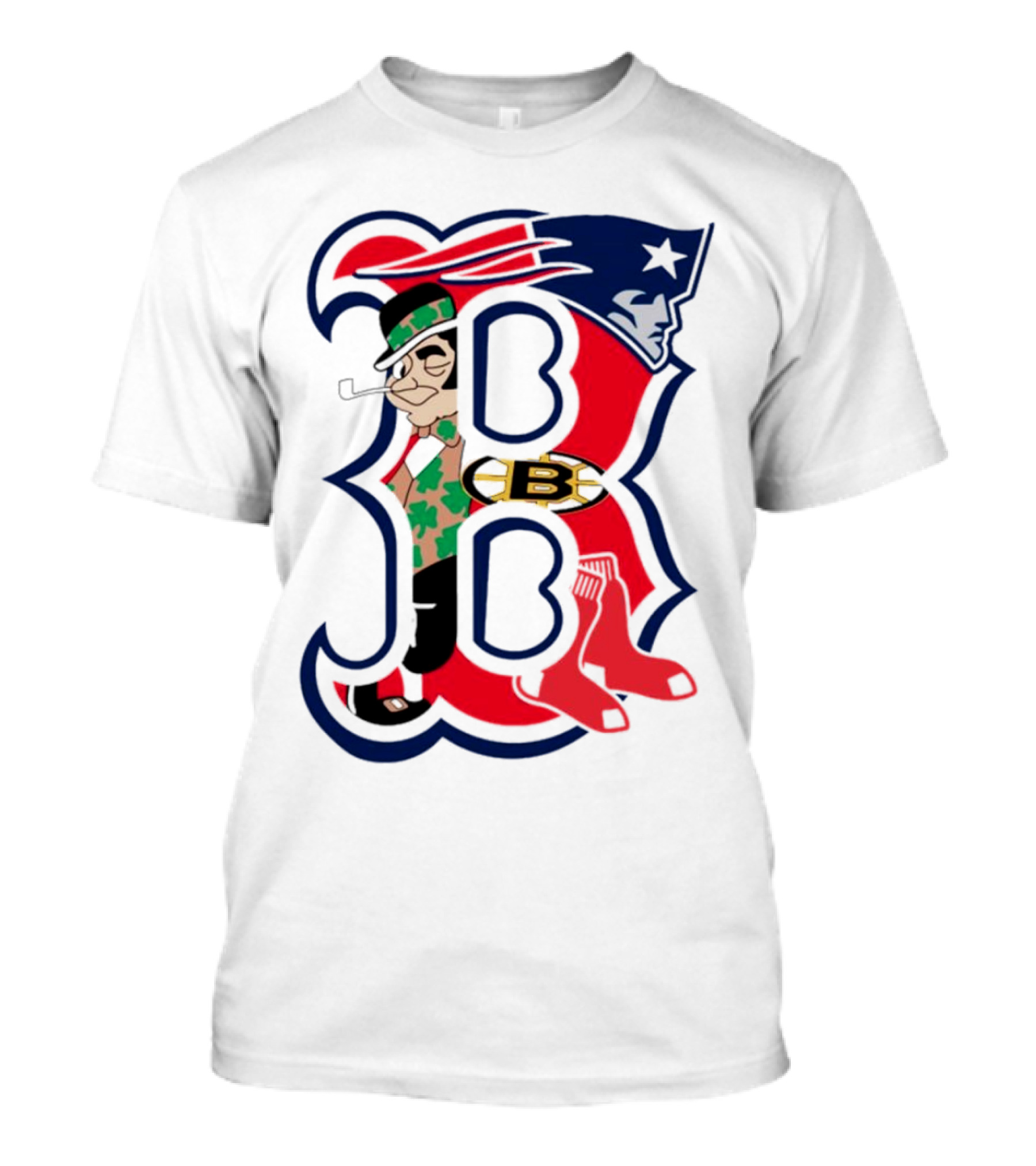 Boston City Of Champions Red Sox Patriots Celtics Bruins T-Shirt