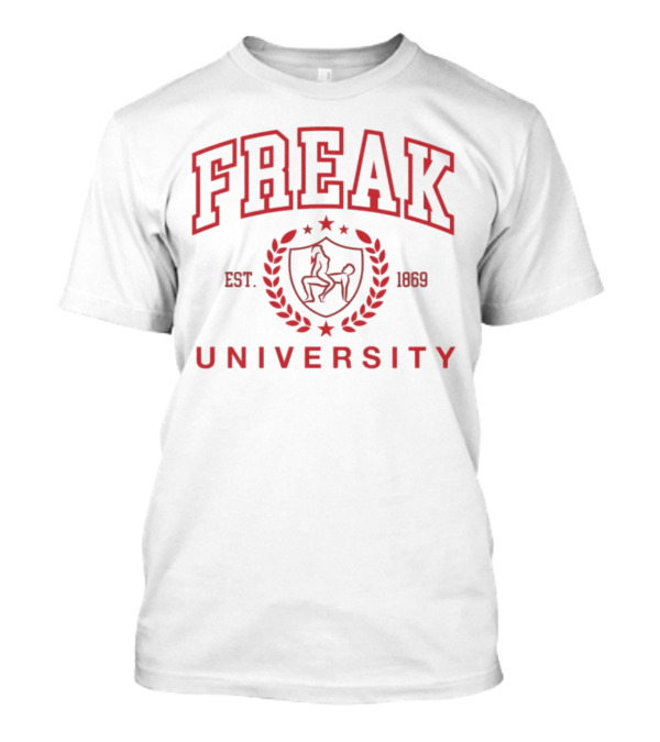 Freak University Est 1869 Centaur Crest Laurel Badge T-Shirt