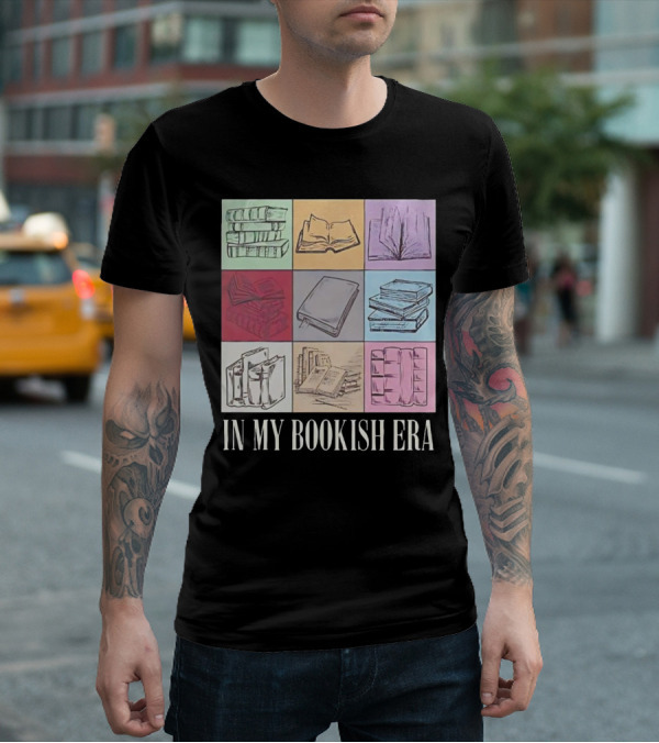 In My Bookish Era Reading Stack Aesthetic T-Shirt