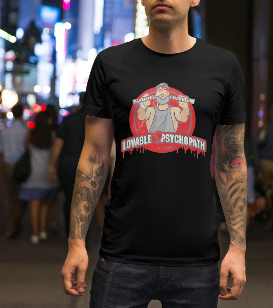 Parental Discretion Lovable Psychopath Tommy Vendetta T-Shirt