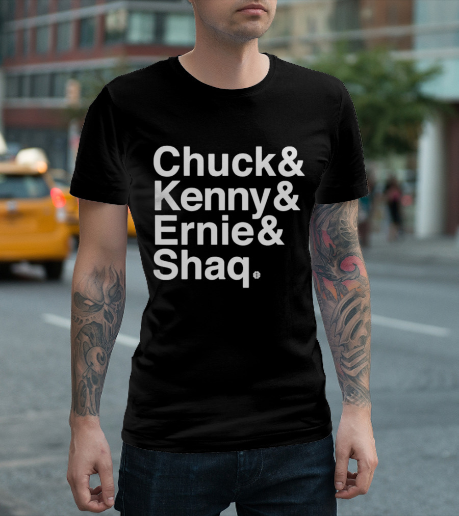 Chuck and Kenny and Ernie and Shaq NBA Legends Panel Names T-Shirt