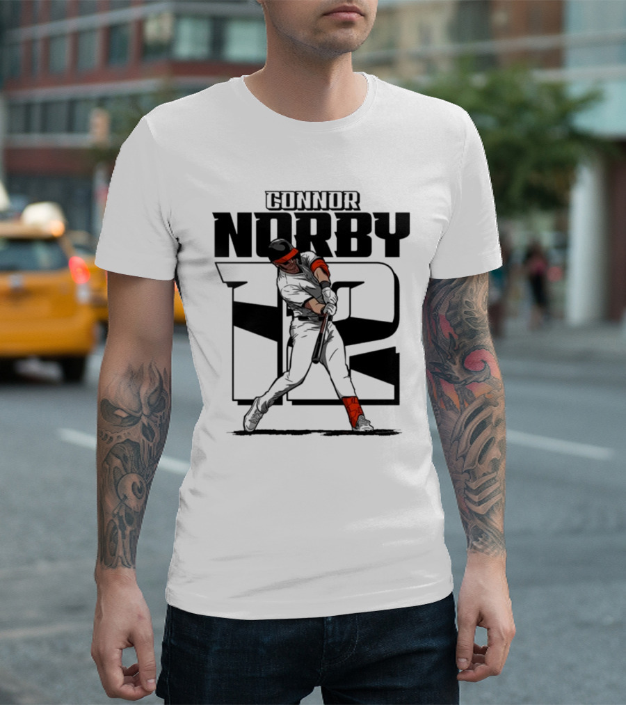 Connor Norby Baltimore Orioles Number 12 Player T-Shirt