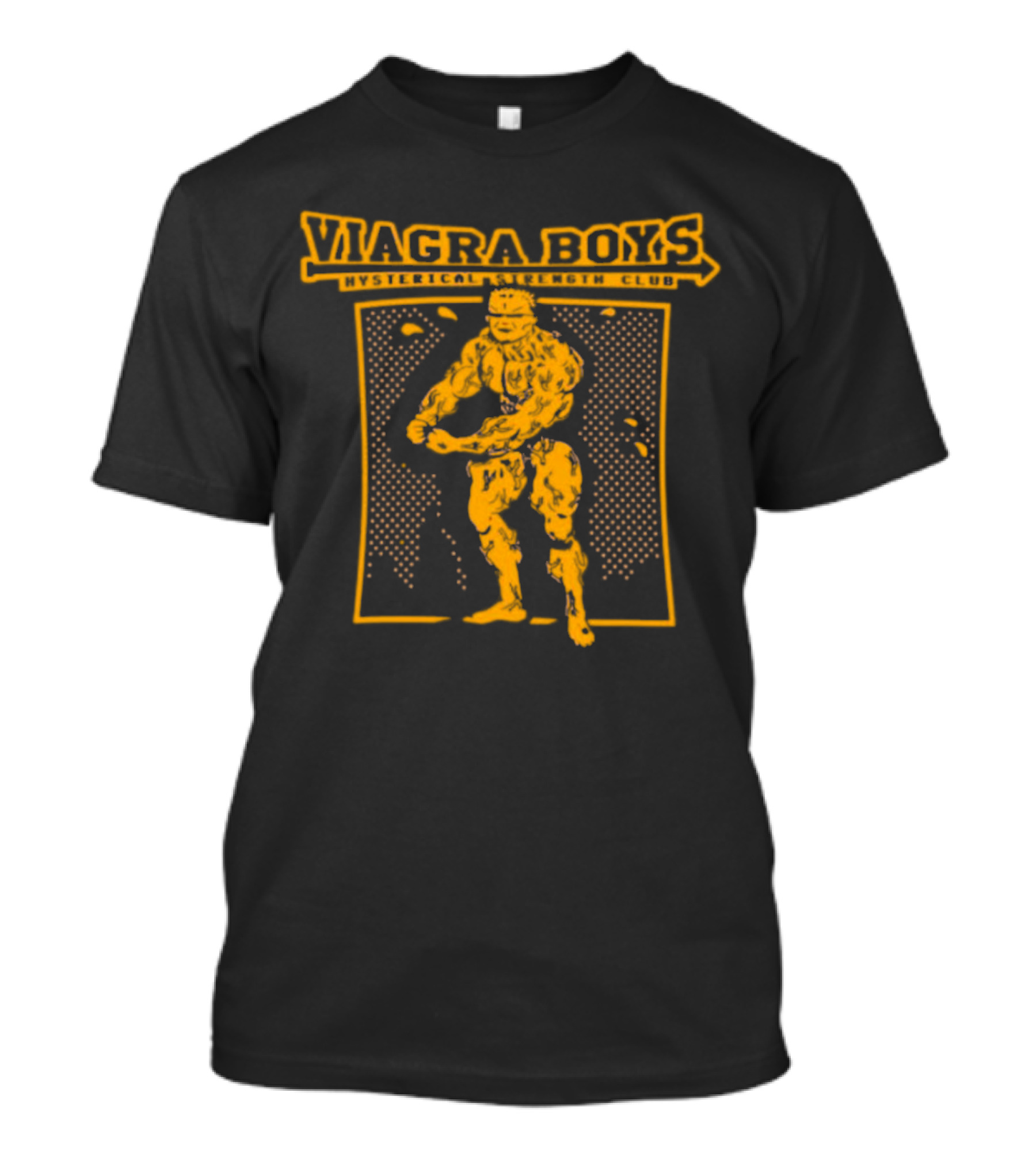 Viagra Boys Hysterical Strength Club Bodybuilder T-Shirt