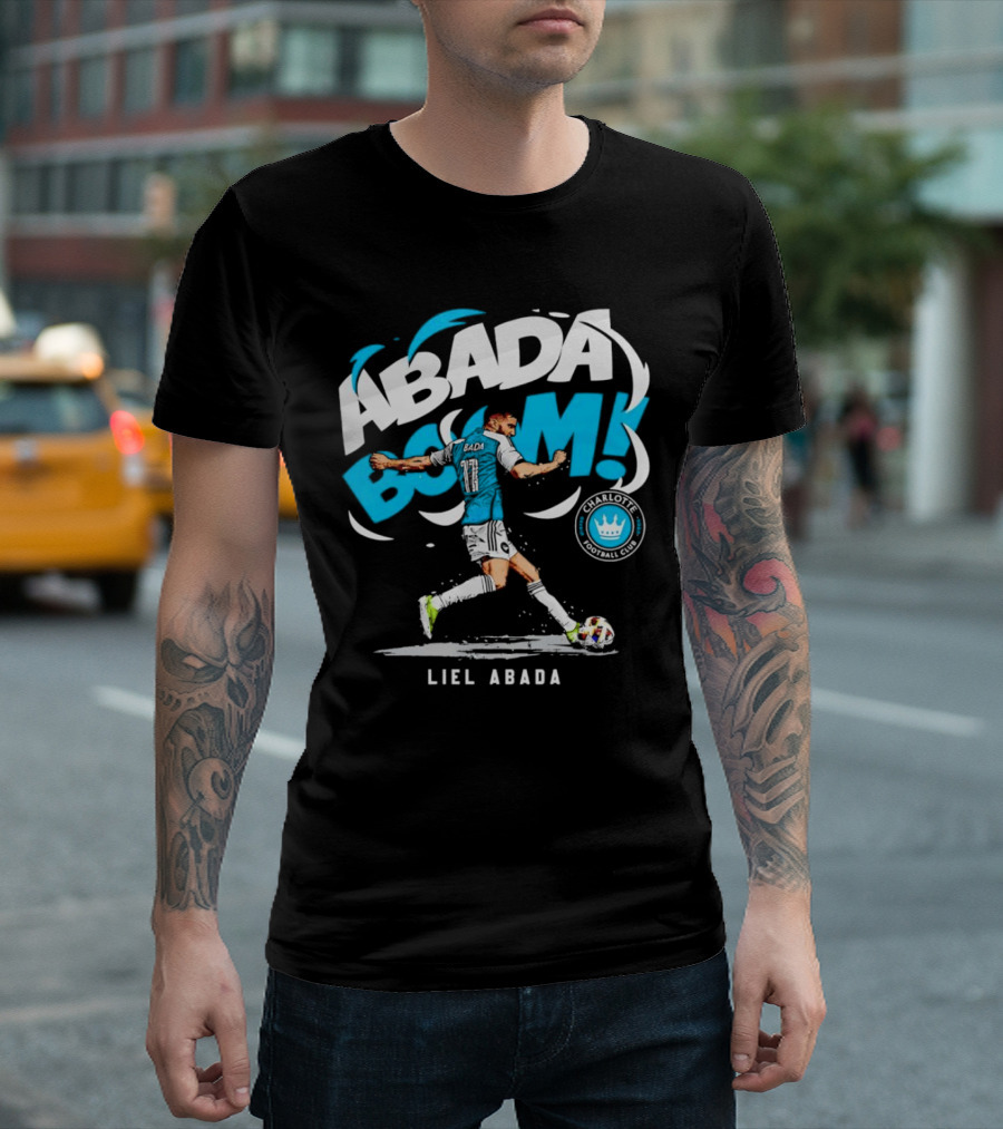 Liel Abada Charlotte Football Club Abada Boom Soccer Action T-Shirt