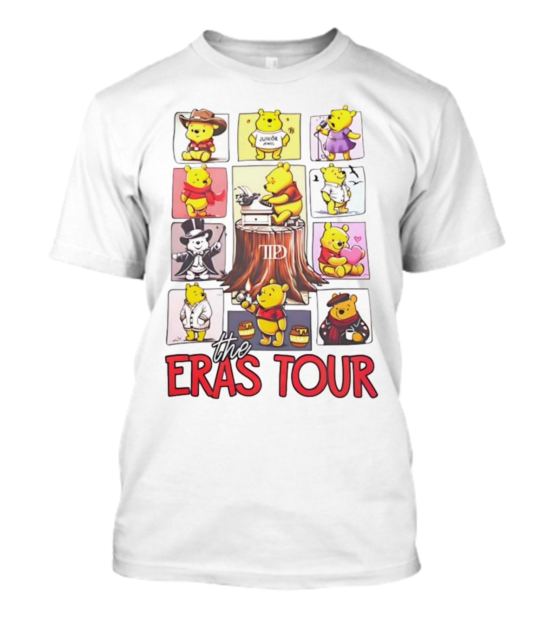 Winnie The Pooh In Diverse Costumes The Eras Tour T-Shirt