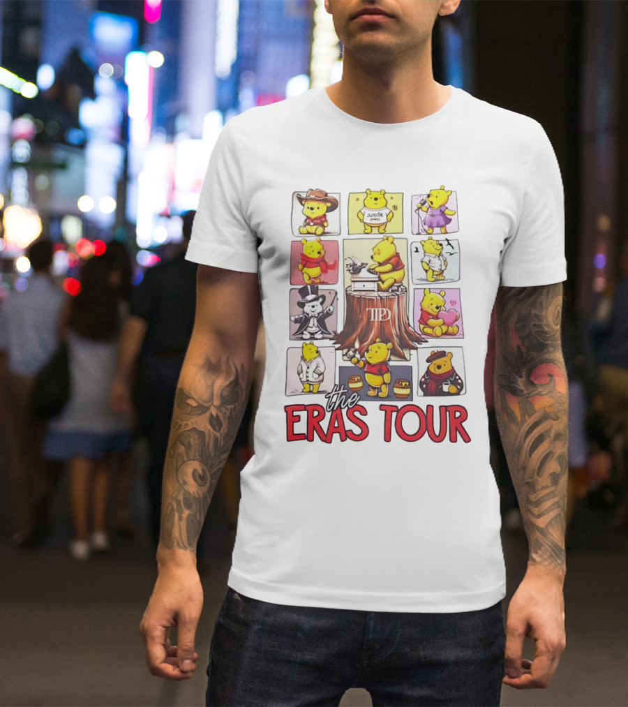 Winnie The Pooh In Diverse Costumes The Eras Tour T-Shirt