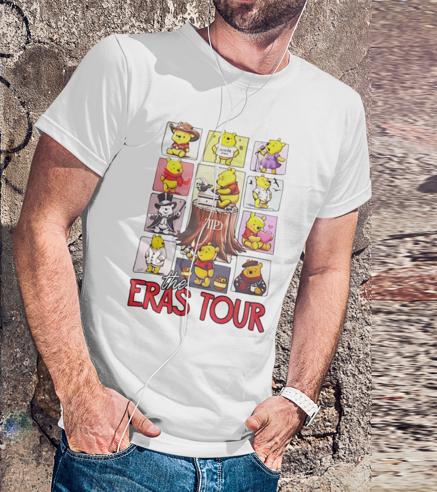 Winnie The Pooh In Diverse Costumes The Eras Tour T-Shirt
